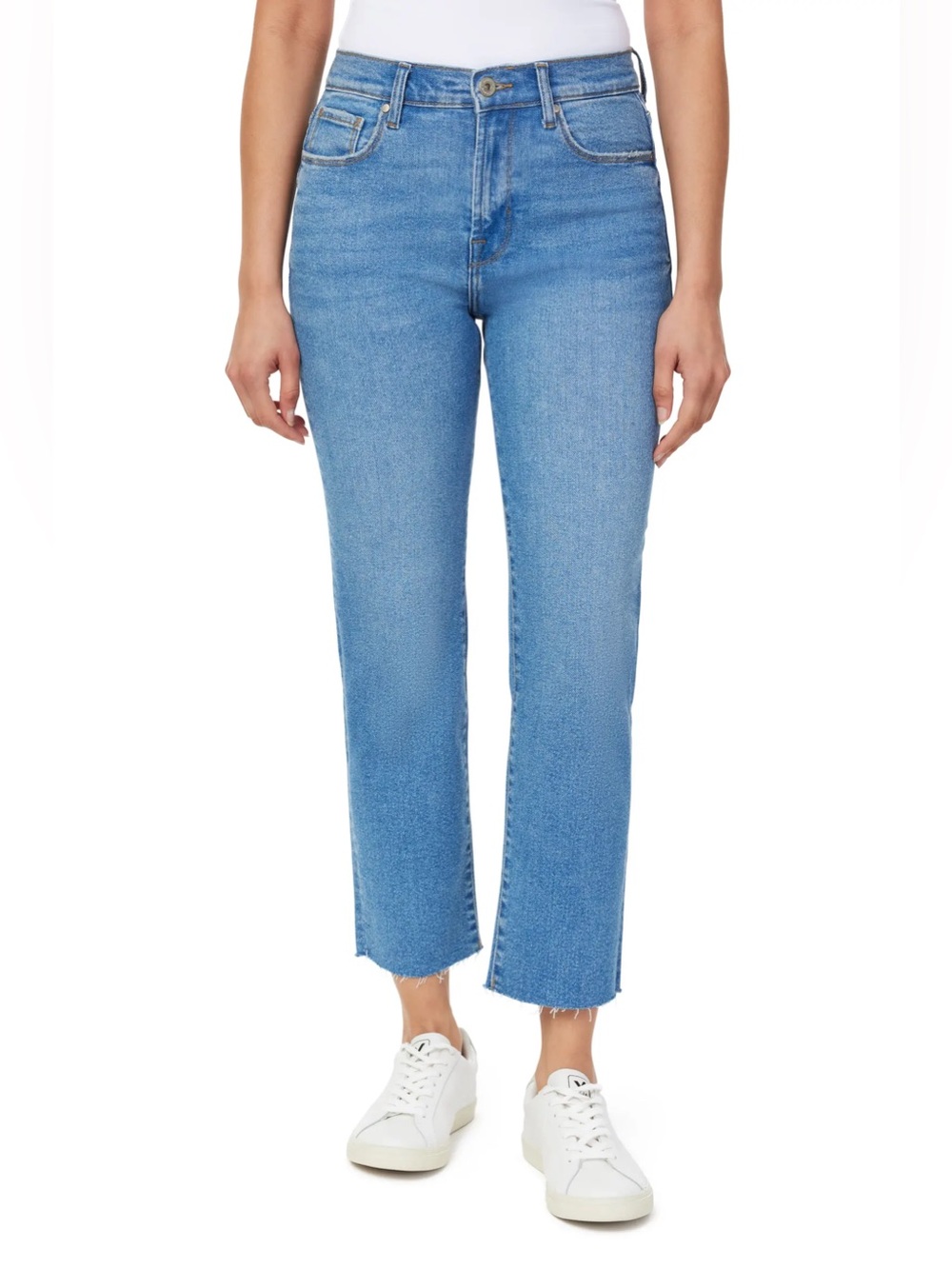 Kensie Vintage Luxe Medium Blue Cropped Straight Jeans - Size 6